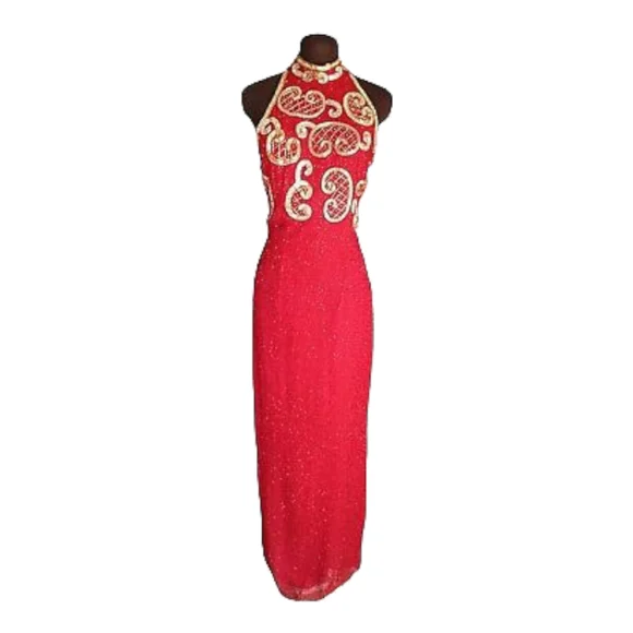 80s halter dress 80s/90s Mini Dress Photorealistic Halter – Better Dresses Vintage main image 0